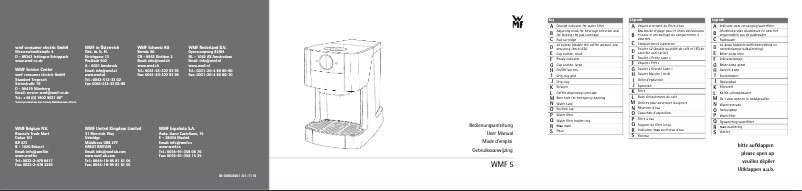 Page n°1 - Manuel utilisateur WMF 5