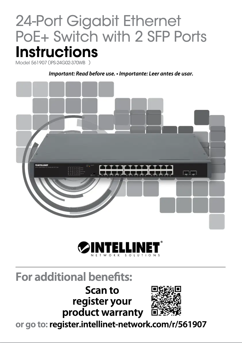 Page n°1 - Manuel utilisateur Intellinet 561907