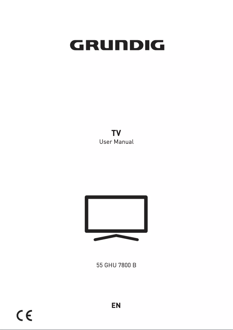 Page 1 de la notice Manuel utilisateur Grundig 55 GHU 7800 B