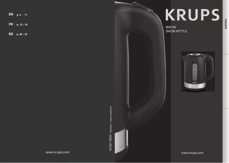 Page n°1 - Manuel utilisateur Krups Cool Touch BW7008