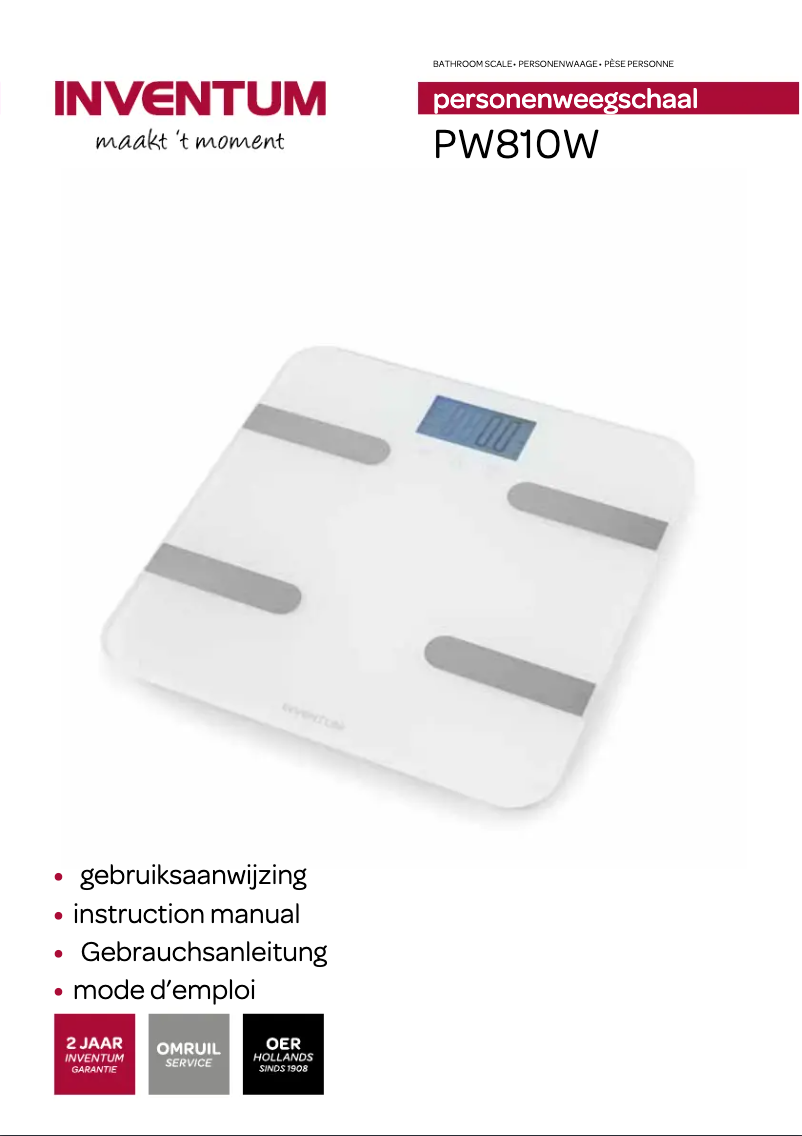 Page 1 de la notice Manuel utilisateur Inventum PW810W