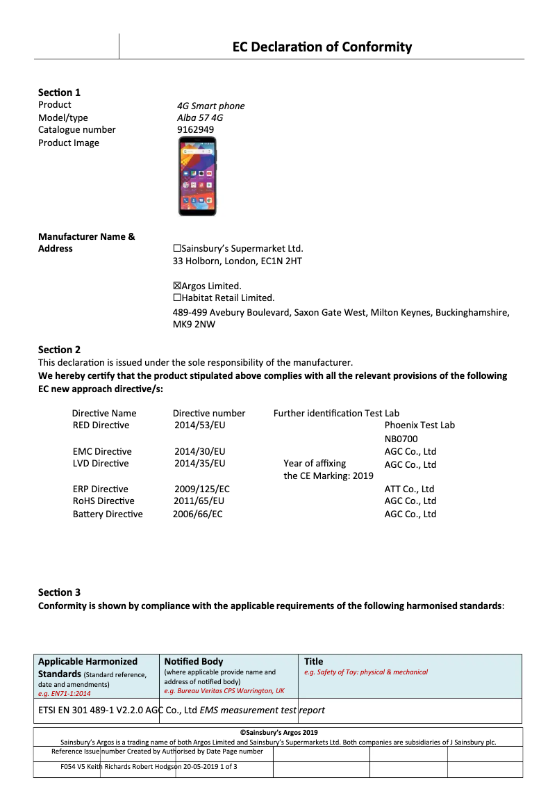 Page 1 de la notice Manuel utilisateur Archos Alba 5.7