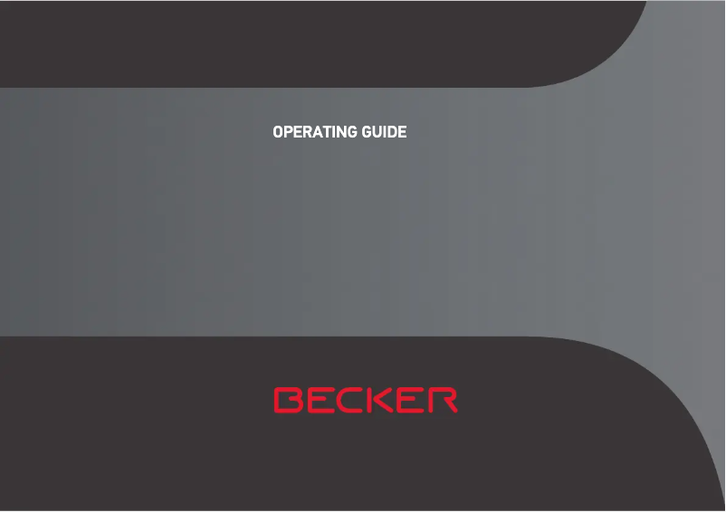 Page 1 de la notice Manuel utilisateur Becker Mamba.4 LMU plus