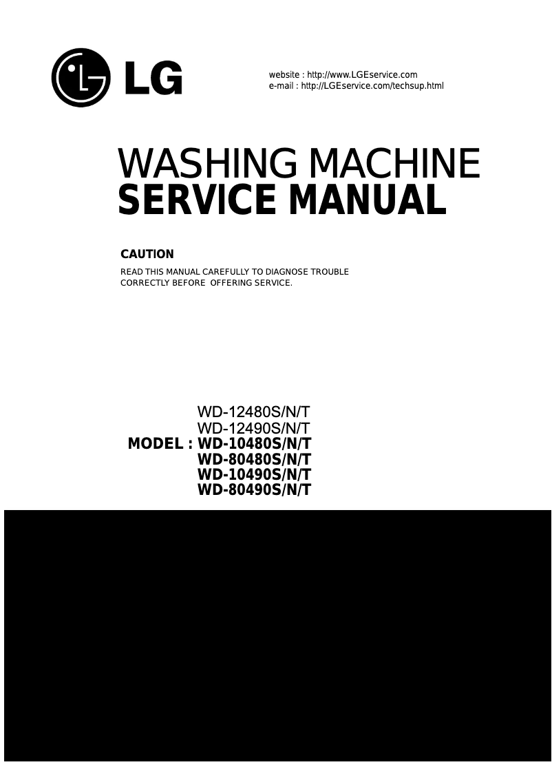 Image de la première page du manuel de l'appareil WD-80490T