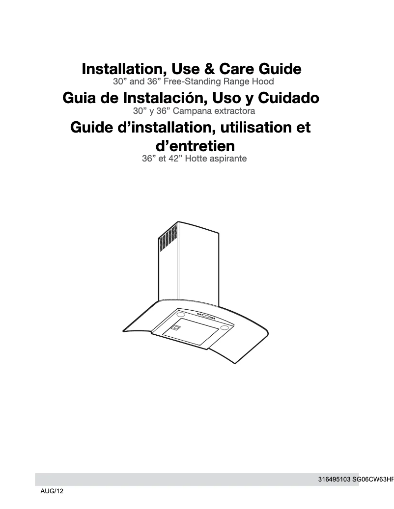 Page n°1 - Manuel utilisateur Electrolux RH30WC60GS