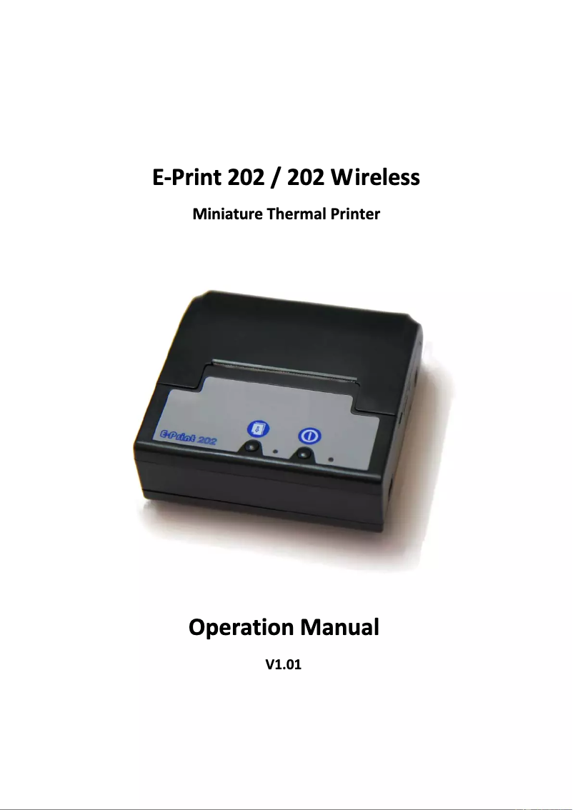 Page 1 de la notice Manuel utilisateur Envitec E-Print 202