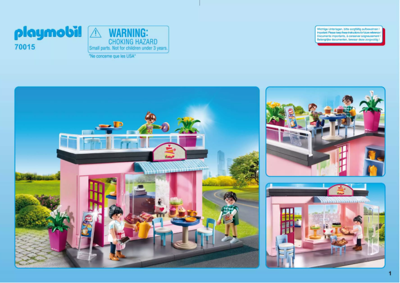 Page 1 de la notice Manuel utilisateur Playmobil City Life 70015