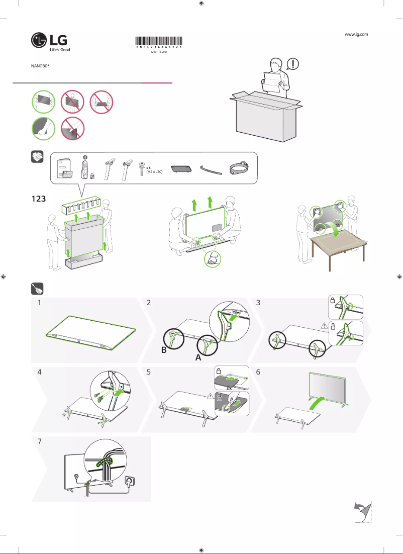 Image de la première page du manuel de l'appareil NANO86