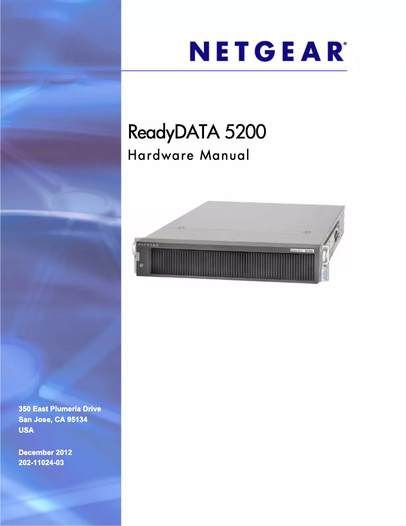 Page n°1 - Manuel utilisateur Netgear ReadyData EDA4000