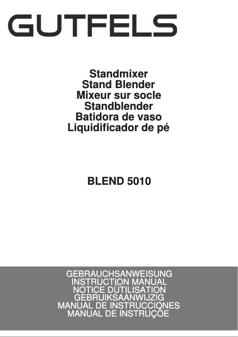 Page 1 de la notice Manuel utilisateur Exquisit BLEND 5010