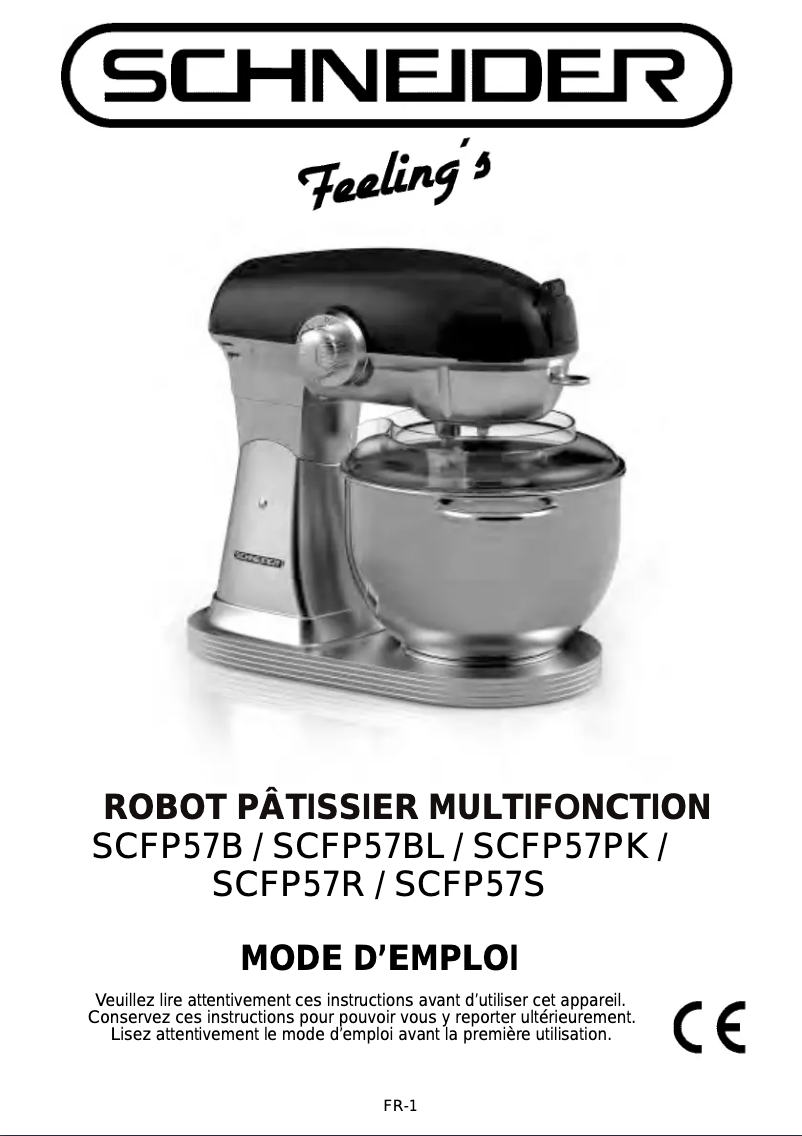 Page n°1 - Manuel utilisateur Schneider SCFP57B