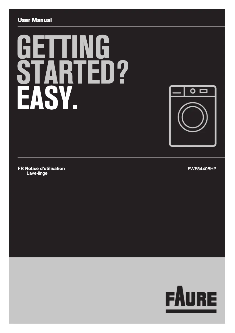 Page 1 de la notice Manuel utilisateur Electrolux FWF84408HP