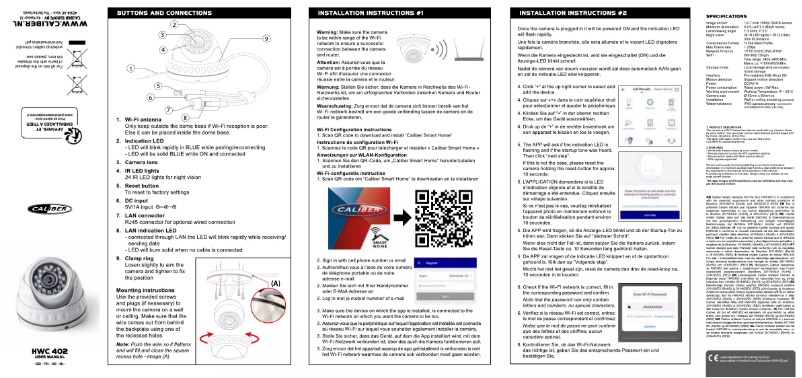 Page 1 de la notice Manuel utilisateur Caliber HWC 402