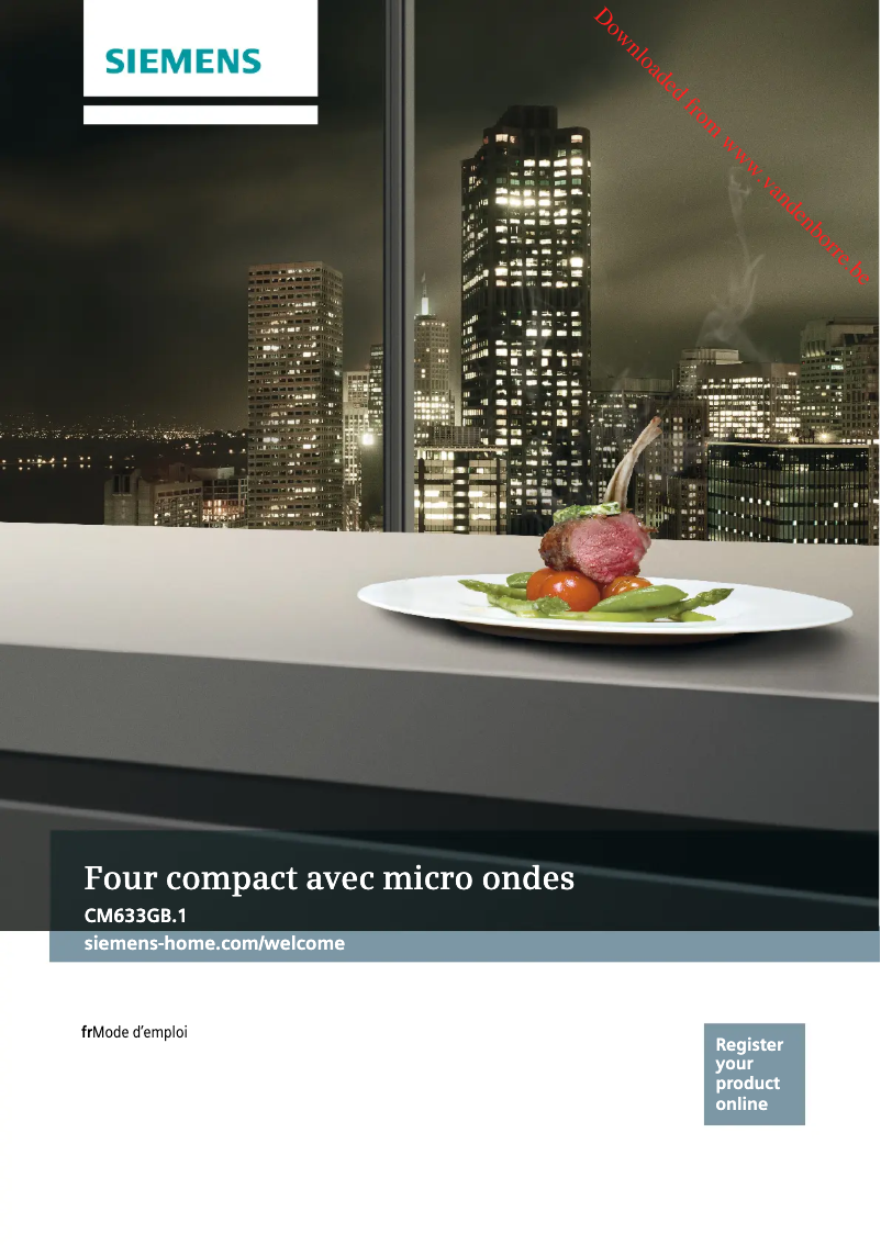 Image de la première page du manuel de l'appareil CM633GBS1
