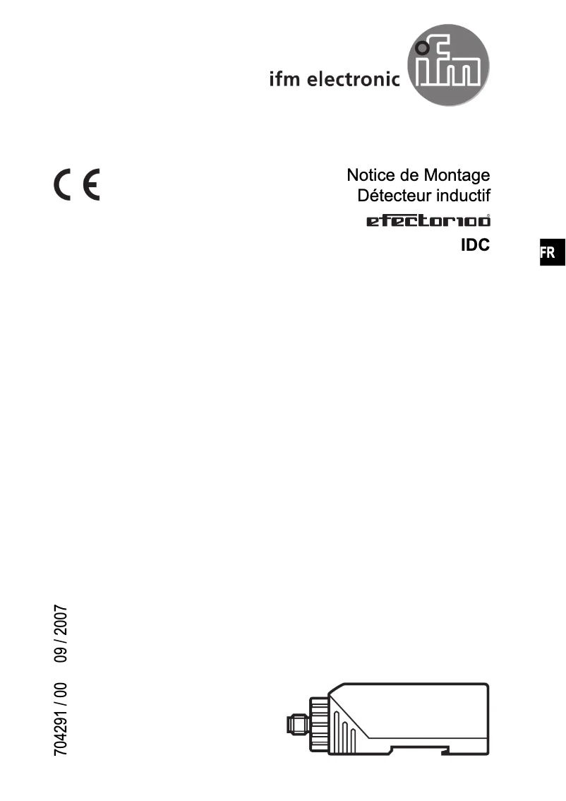Image de la première page du manuel de l'appareil ID9221