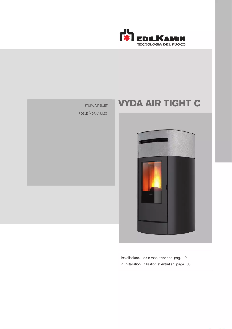 Page n°1 - Manuel utilisateur Edilkamin VYDA Air Tight C