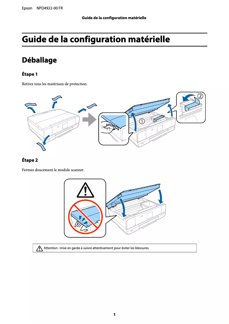 Image de la première page du manuel de l'appareil Expression Photo XP-950