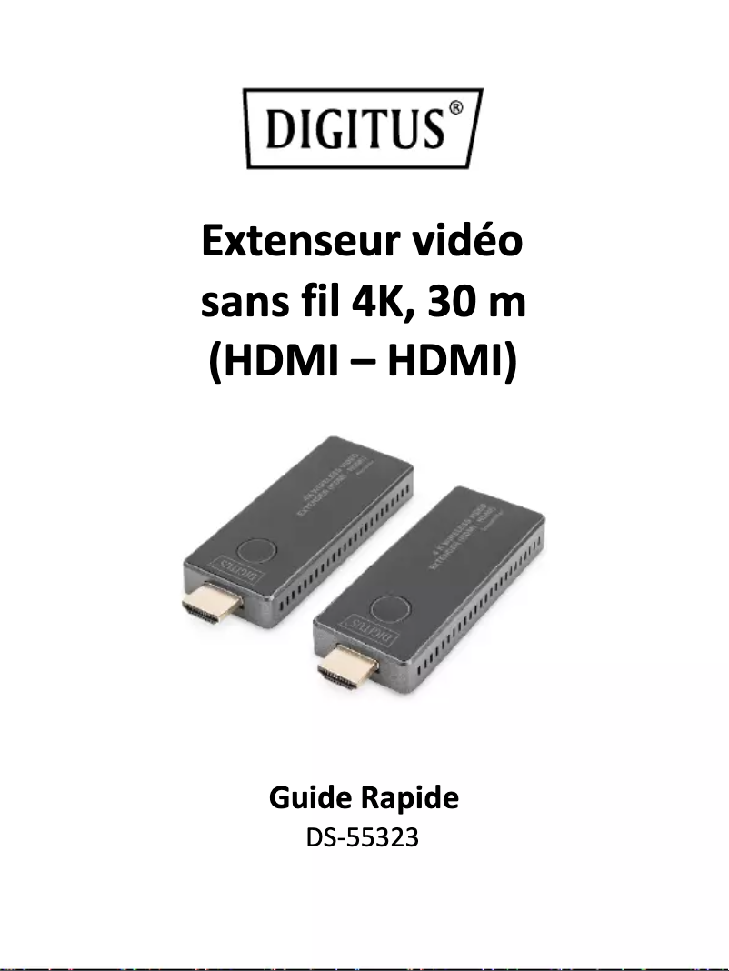 Imagen de la primera página del manual del dispositivo DS-55323