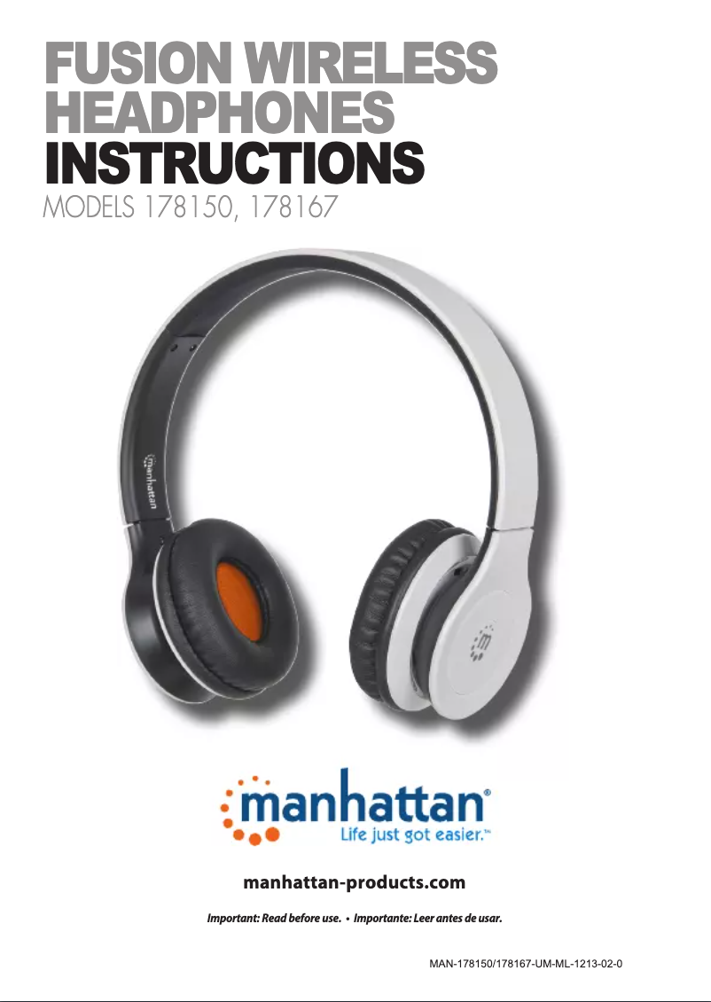 Page n°1 - Manuel utilisateur Manhattan Fusion 178150