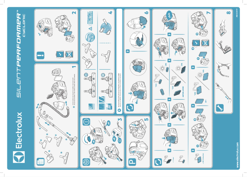 Page 1 de la notice Manuel utilisateur Electrolux ESPC72RR