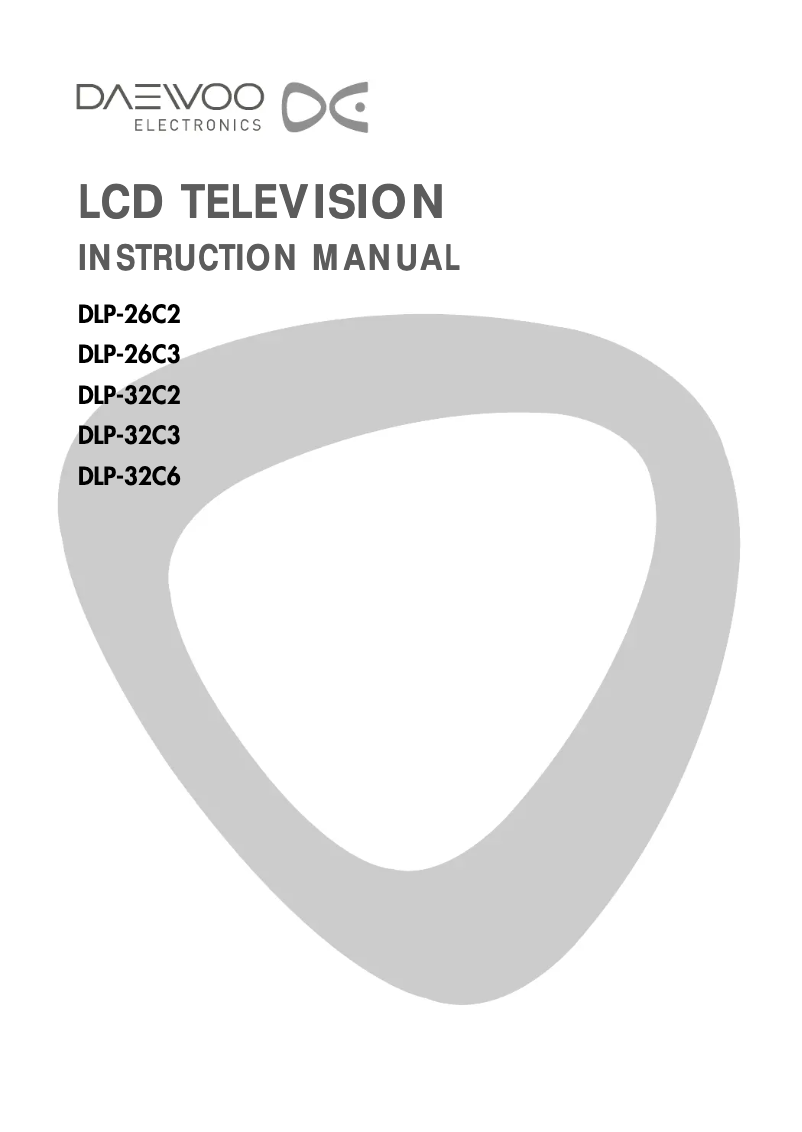 Image de la première page du manuel de l'appareil DLP-26C2