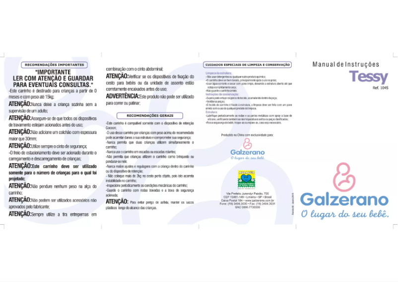 Page n°1 - Manuel utilisateur Galzerano Tessy