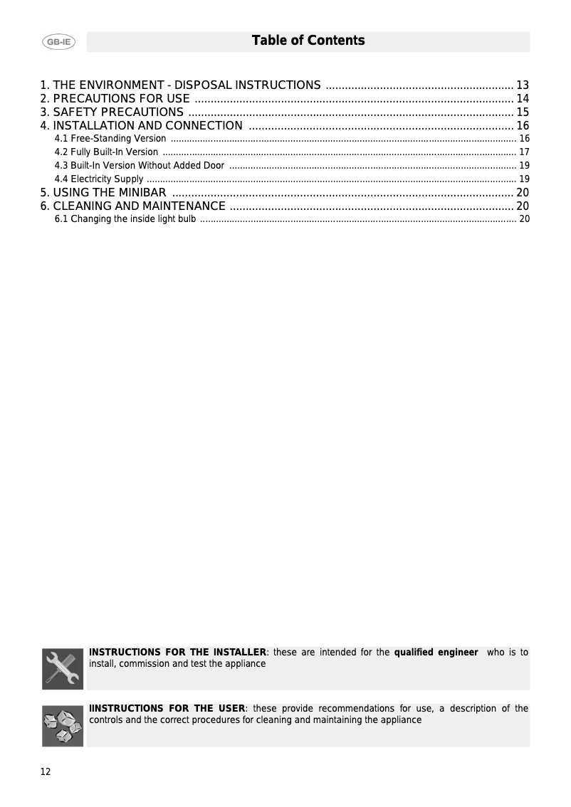 Image de la première page du manuel de l'appareil ABM 30