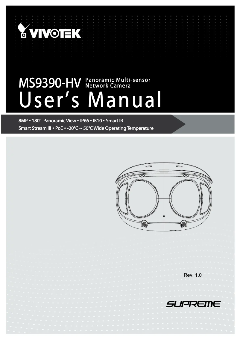 Image de la première page du manuel de l'appareil MS9390-HV