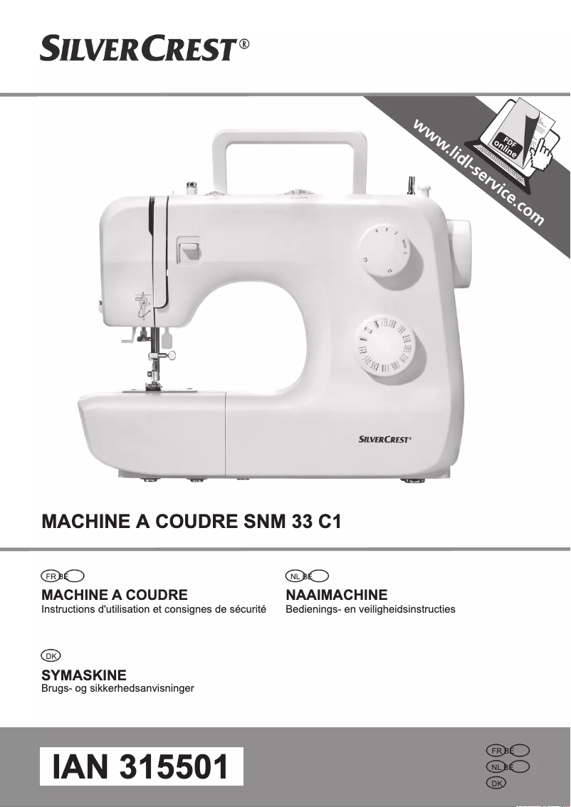 Image de la première page du manuel de l'appareil SNM 33 C1