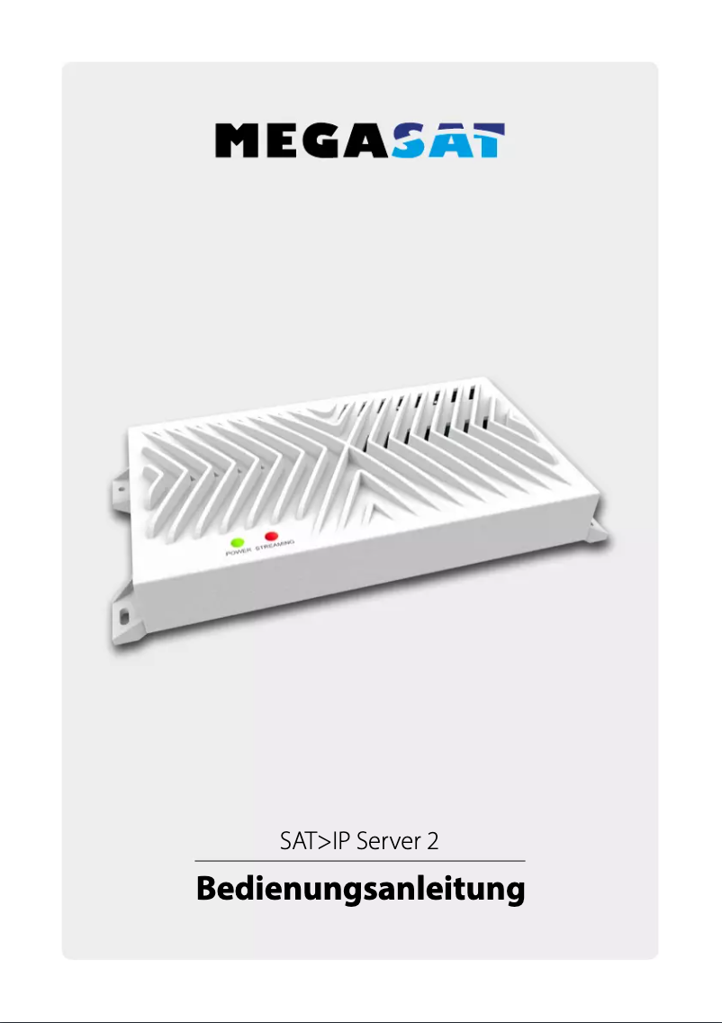 Page 1 de la notice Manuel utilisateur Megasat SAT>IP Server 2