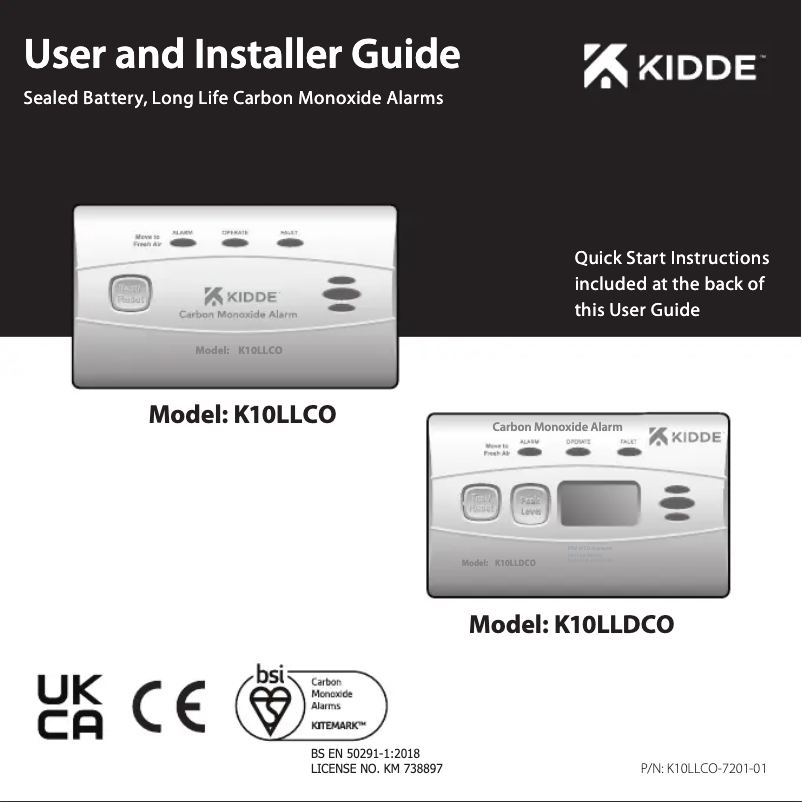 Image de la première page du manuel de l'appareil K10LLDCO