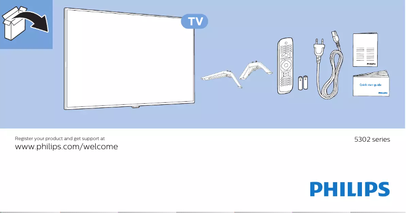 Página 1 del manual Guía de inicio rápido Philips 5300 series 32PHT5302
