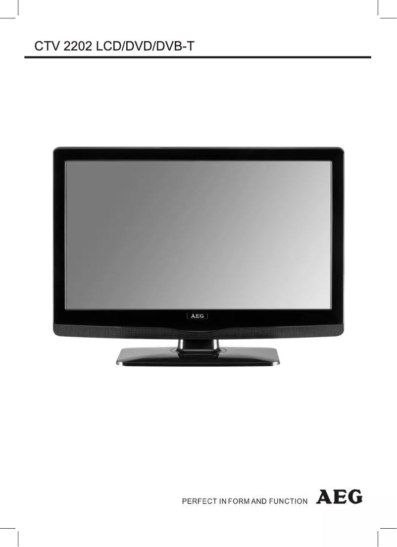 Image de la première page du manuel de l'appareil 2202 CTV