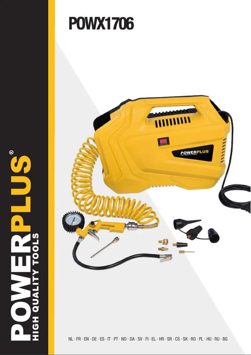 Image de la première page du manuel de l'appareil POWX1706