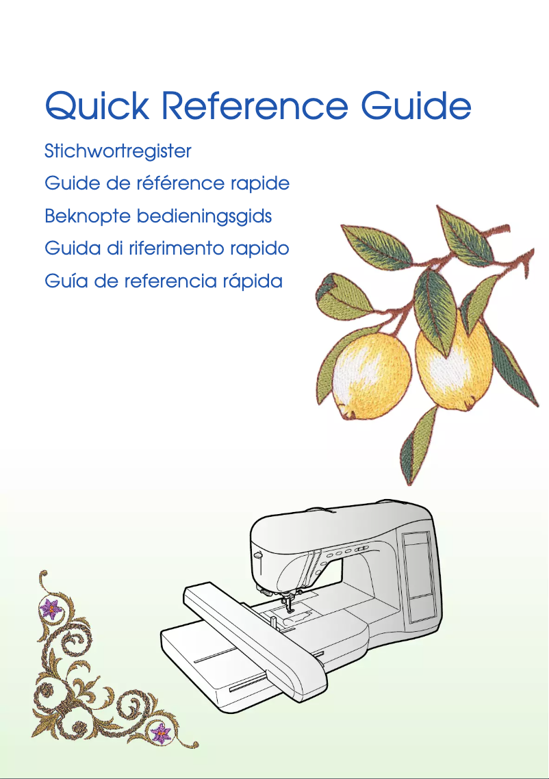 Page n°1 - Manuel utilisateur Brother Innov-is 2800D