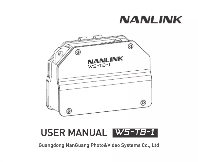 Page 1 de la notice Manuel utilisateur Nanlite NANLINK Transmitter Box