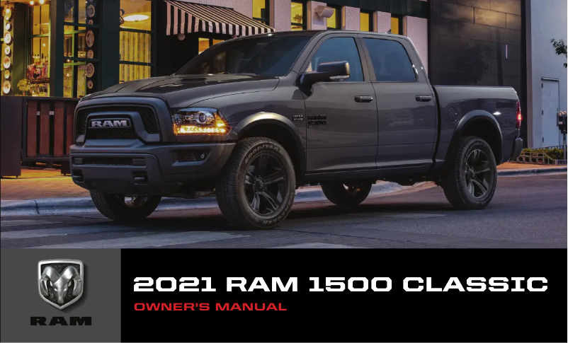 Page 1 de la notice Manuel utilisateur RAM 1500 Classic (2021)