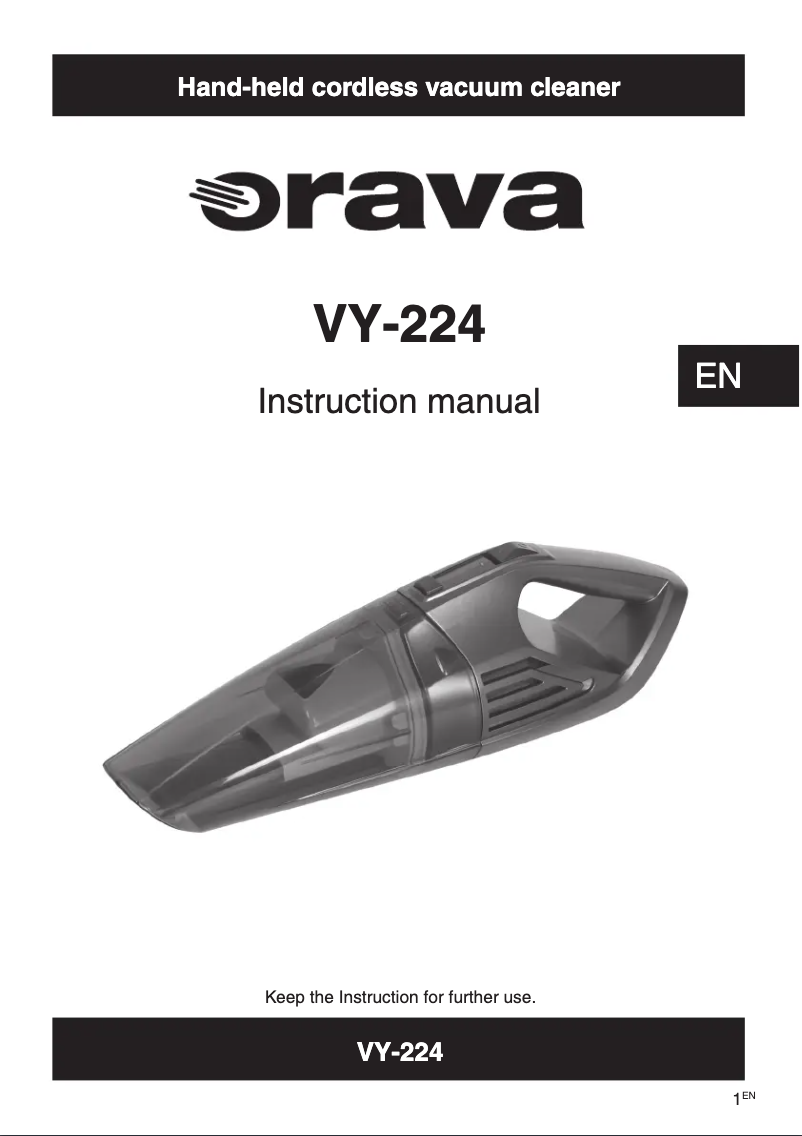 Página 1 del manual Manual de usuario Orava VY-224