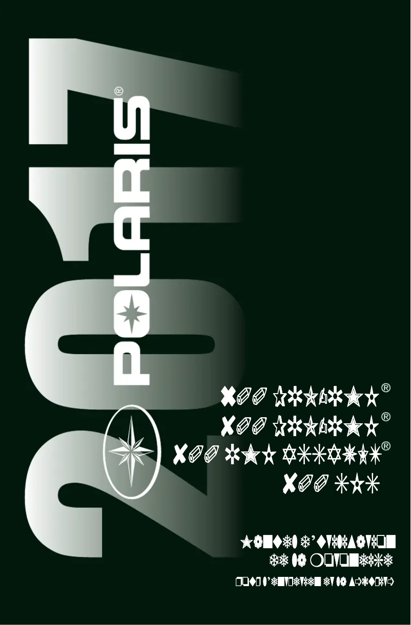 Page n°1 - Manuel utilisateur Polaris 800 Pro-RMK 163 (2017)