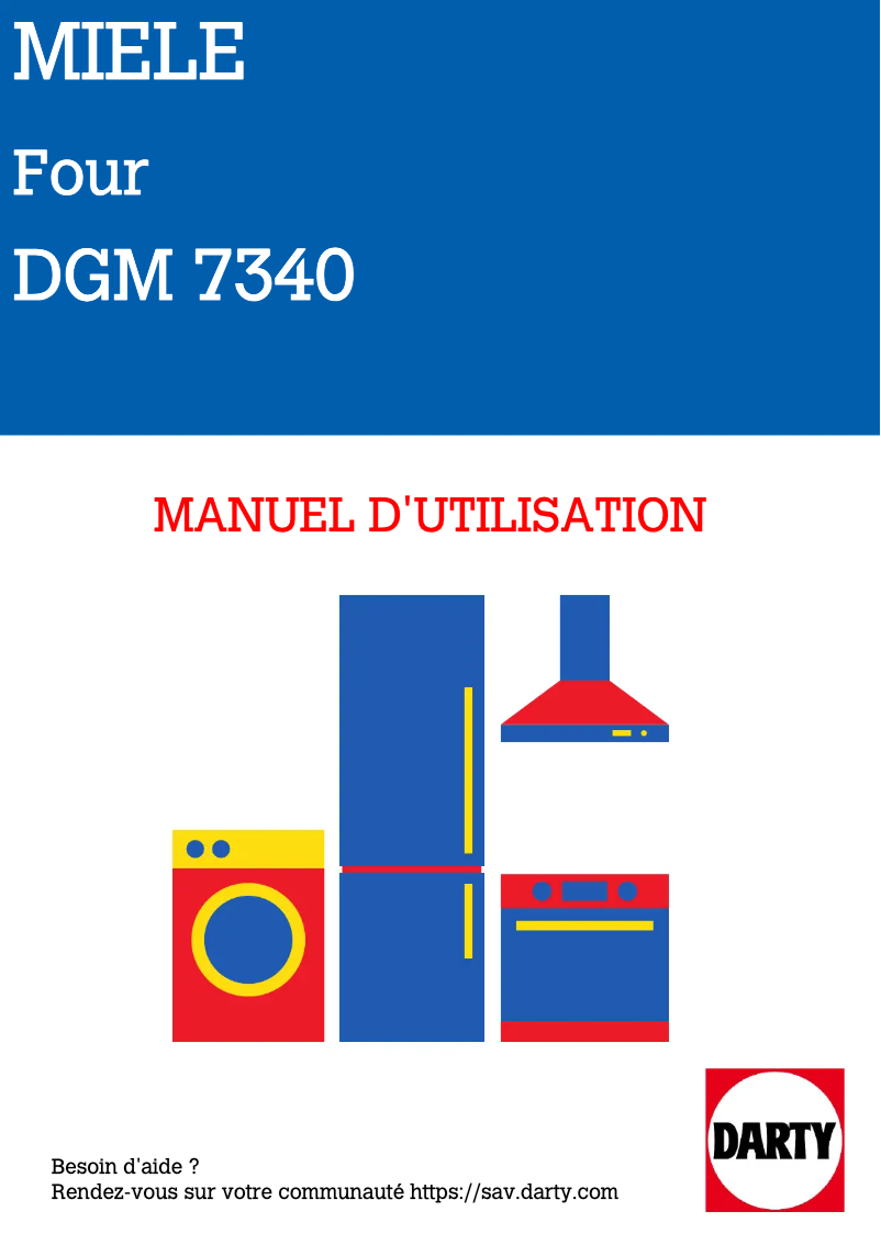 Page n°1 - Manuel utilisateur Miele DGM 7340