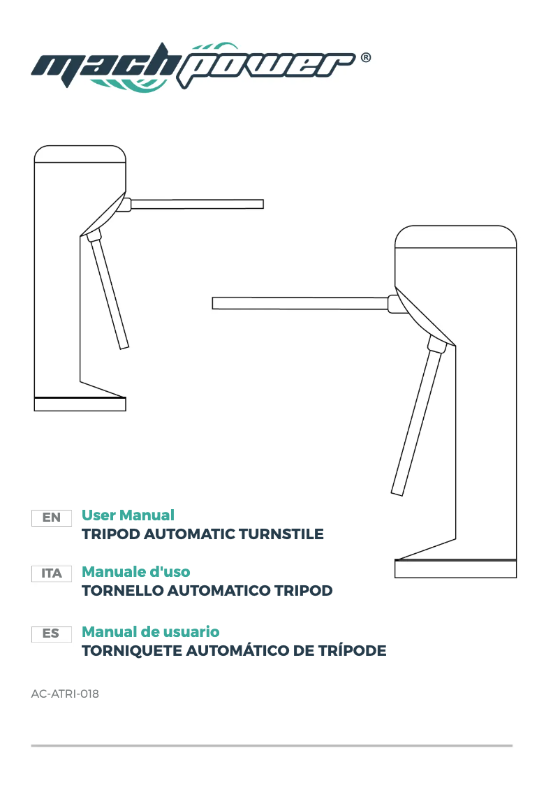 Image de la première page du manuel de l'appareil AC-ATRI-018