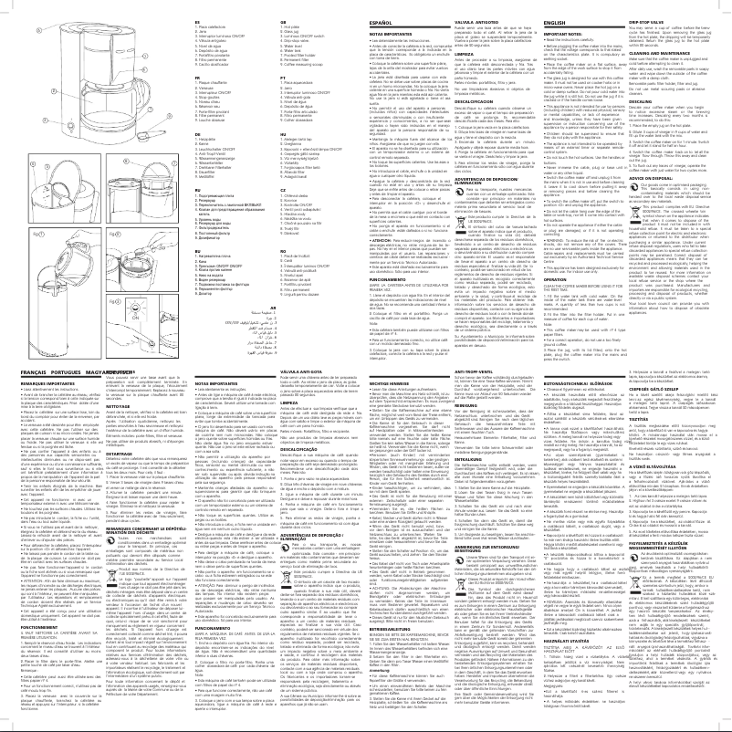 Page n°1 - Manuel utilisateur Ufesa Arial 60 CG7221