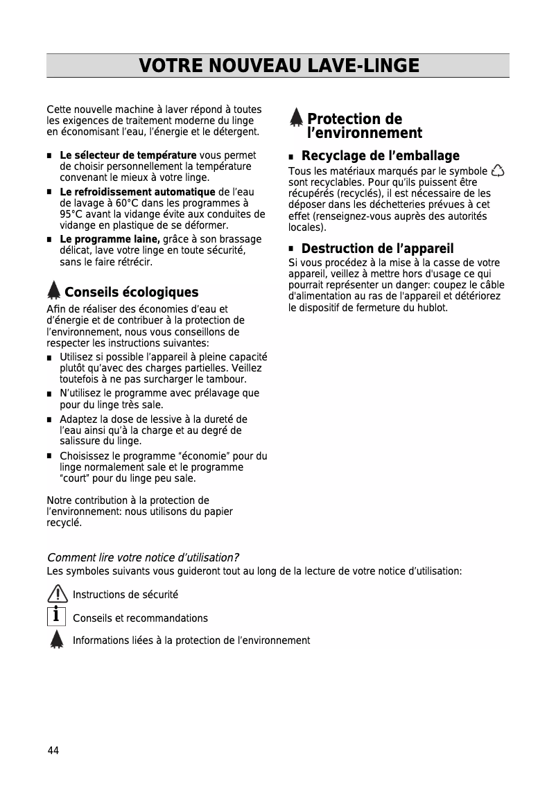 Image de la première page du manuel de l'appareil CF 2064