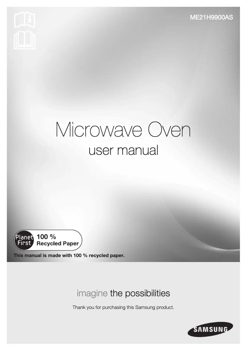 Page n°1 - Manuel utilisateur Samsung ME21H9900