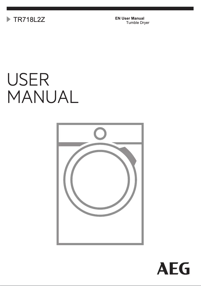 Page n°1 - Manuel utilisateur AEG TR718L2Z