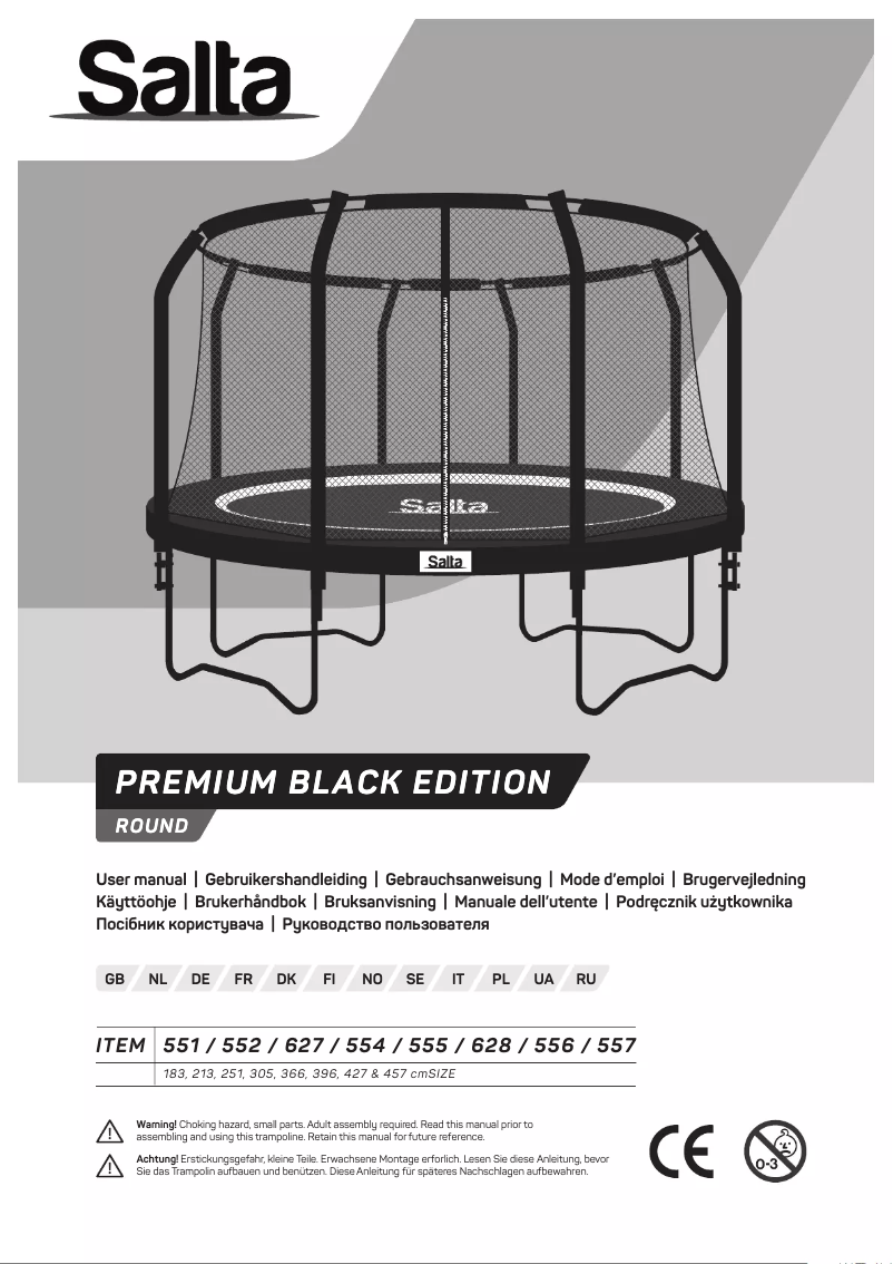 Image de la première page du manuel de l'appareil Premium Black Edition 552