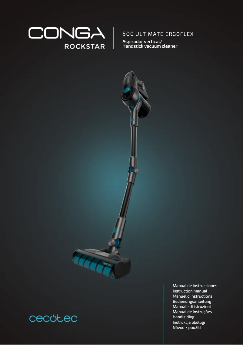 Image de la première page du manuel de l'appareil Conga RockStar 500 Ultimate ErgoFlex
