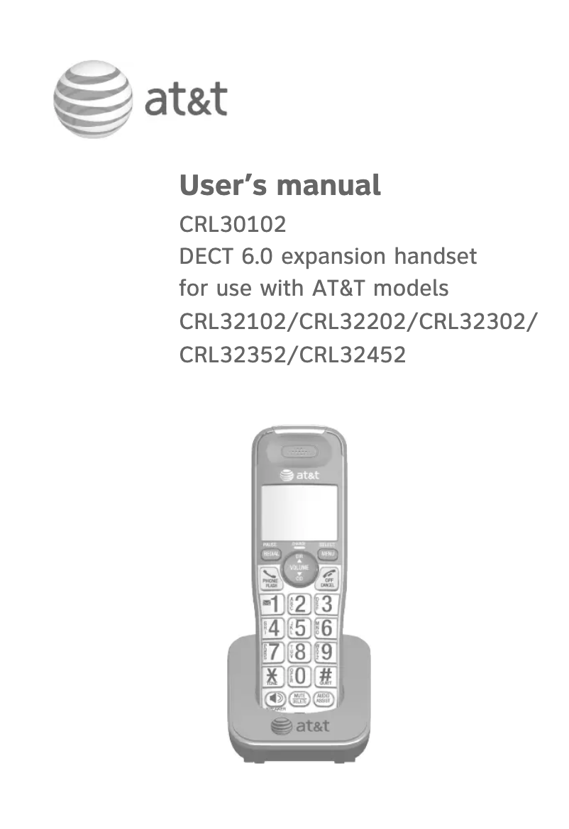 Page n°1 - Manuel utilisateur AT&T CRL30102