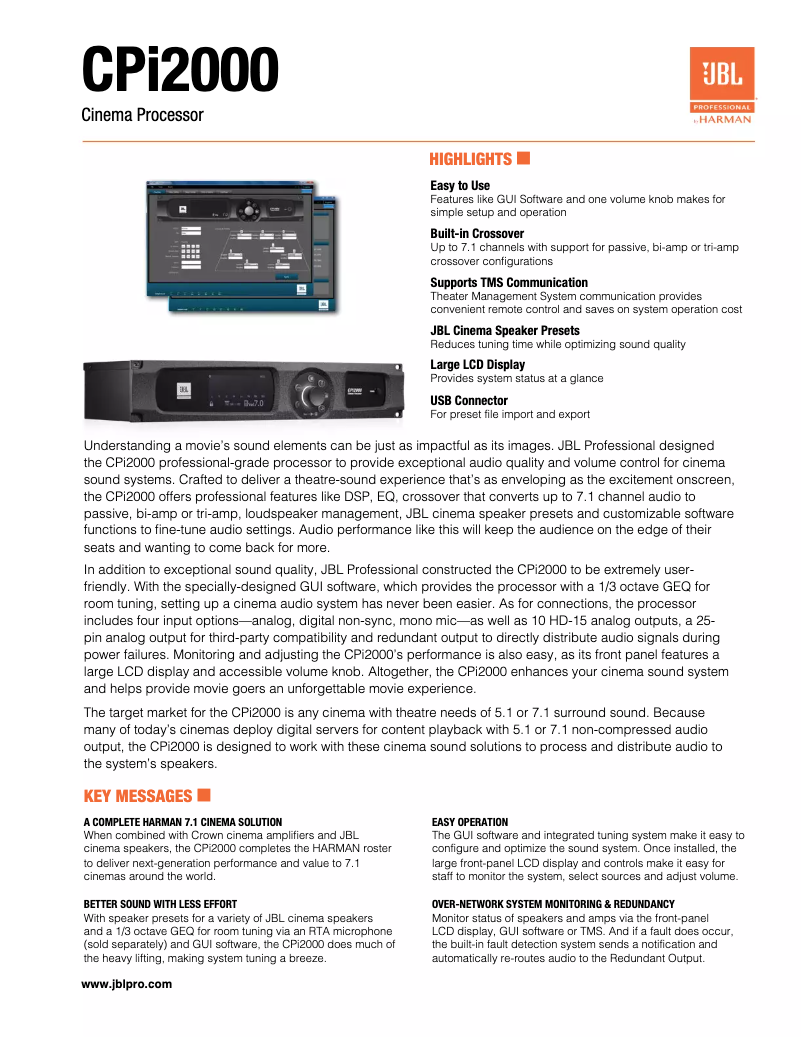 Image de la première page du manuel de l'appareil CPi2000
