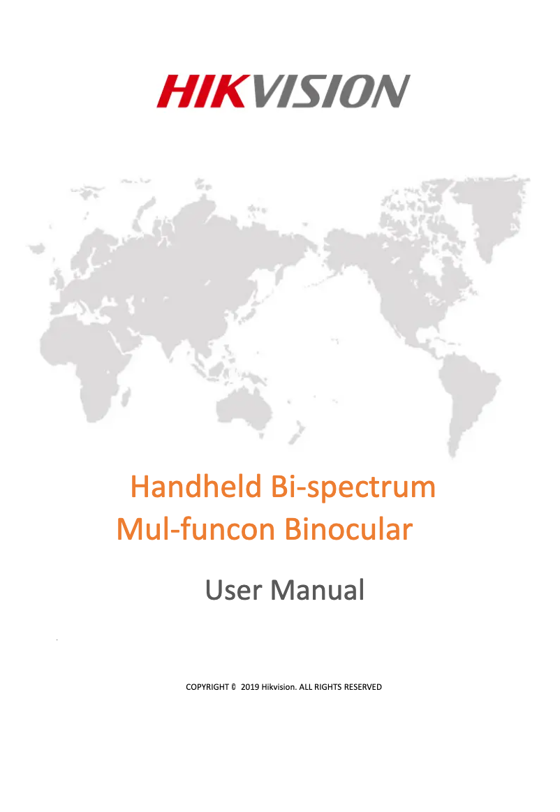 Page 1 de la notice Manuel utilisateur Hikvision DS-2TS36-75VI/WL